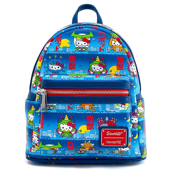 Loungefly Handbags - NWT Loungefly Sanrio Hello Kitty Kaiju Kitty 2020 SDCC Exclusive Mini Backpack